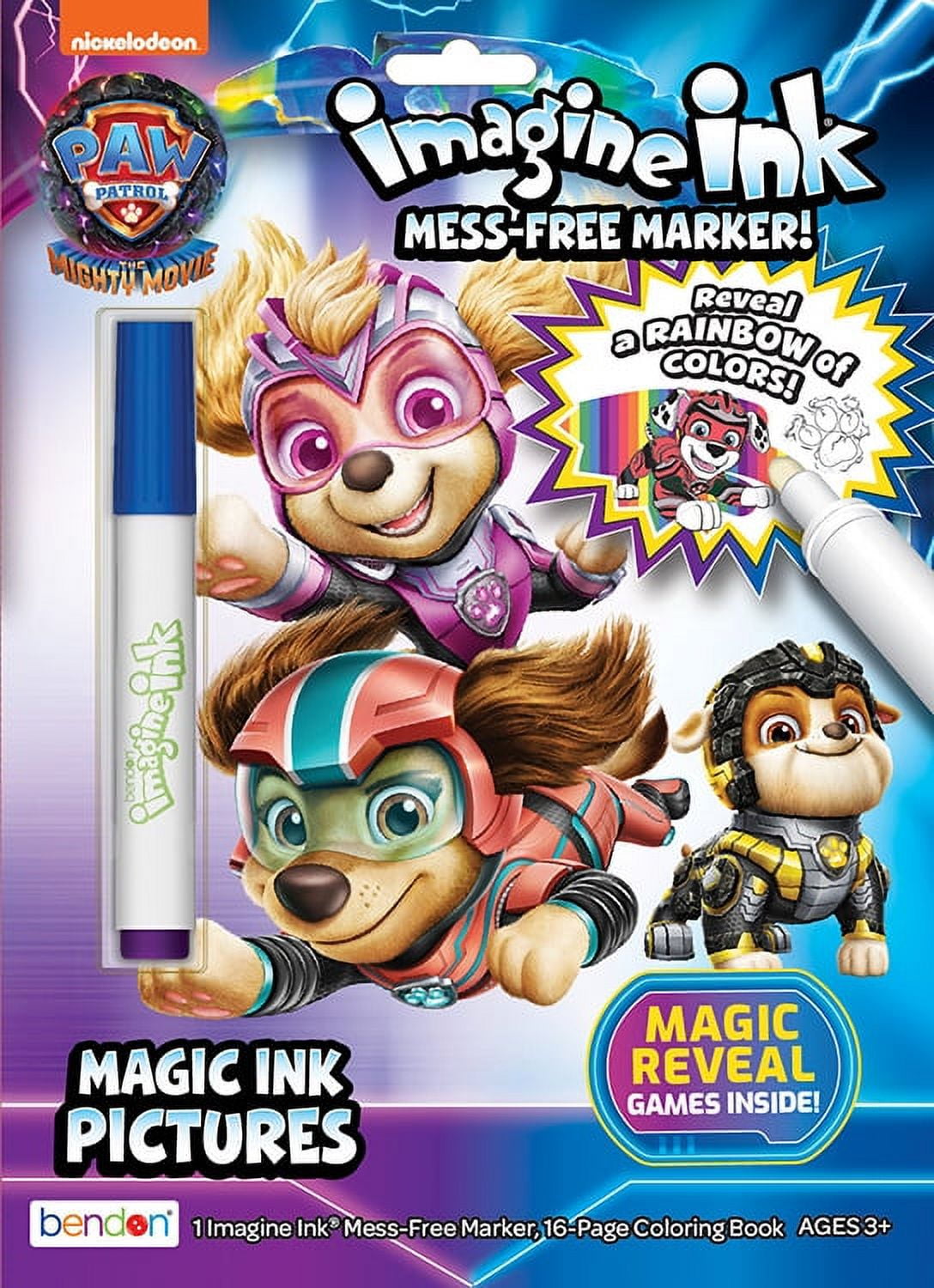 PAW Patrol Mighty Pups 16 Page Imagine Ink Coloring Book, Paperback, by Bendon