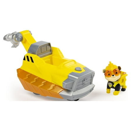 PAW Patrol, Mighty Pups Charged Up Rubble’s Deluxe Vehicle with Lights and Sounds