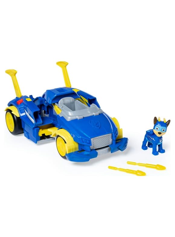 PAW Patrol, Mighty Pups Super PAWs Chase’s Powered up Transforming Vehicle, for Ages 3 and up