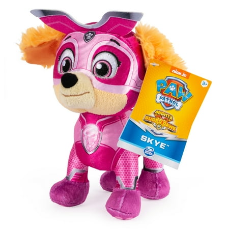 PAW Patrol, Mighty Pups Super Paws Skye, Stuffed Animal Plush, 8 inch