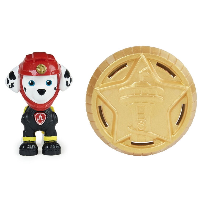 PAW Patrol Moto Pups Marshall Collectible Figure with Wearable Deputy Badge
