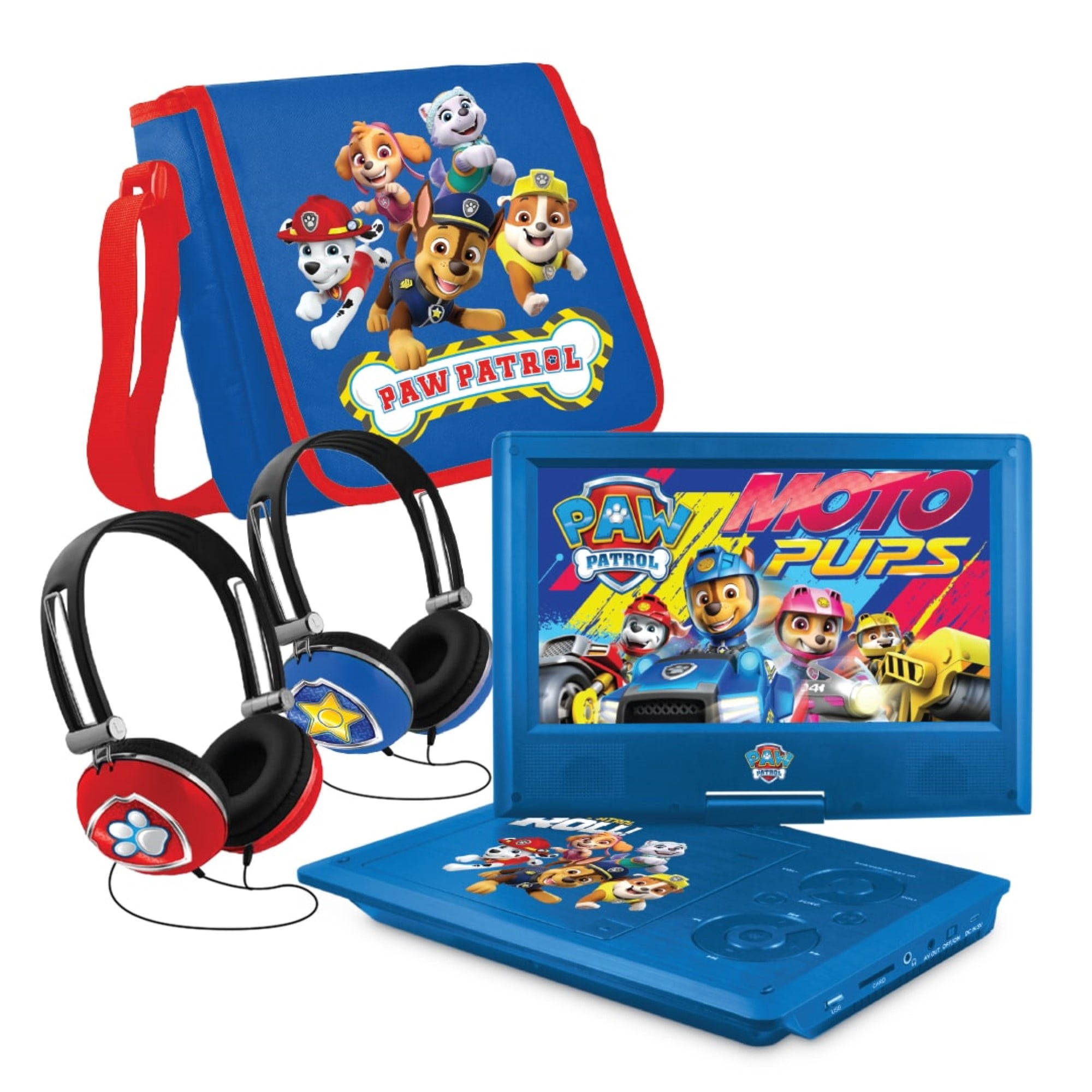 PAW Patrol NK9958PW 9 inch Portable DVD Player with 2 Matching