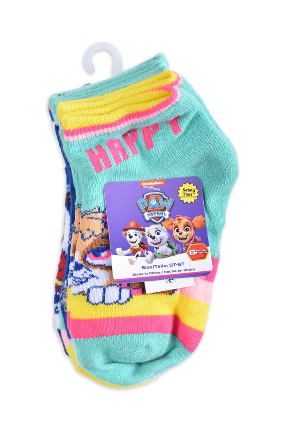 No-Show Breathable Printed Socks (Toddler) 6 Pack
