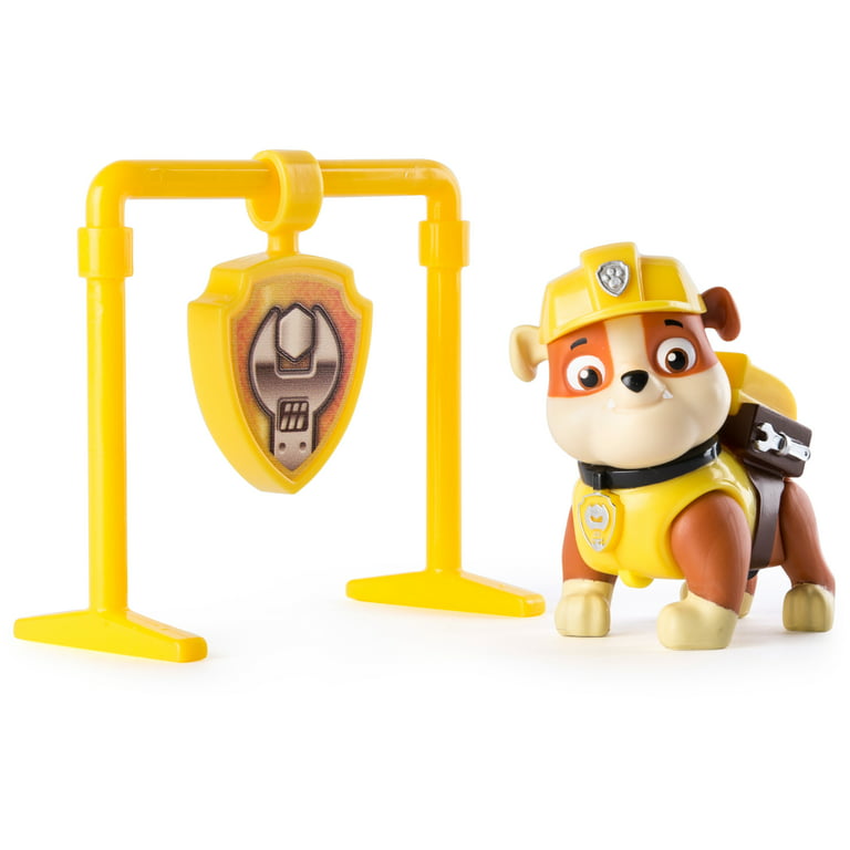 PAW Patrol, Pull Back Pup 2.5-inch Figure, Rubble