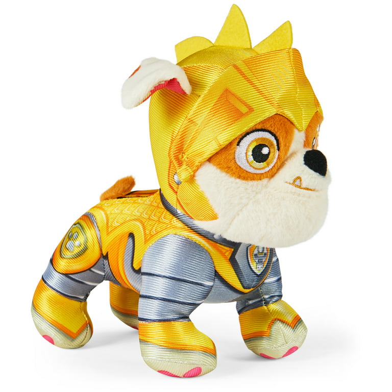 PAW Patrol: Rescue Knights - Rubble Plush Toy, 8-Inches Tall 