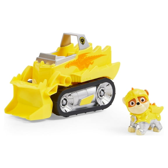 PAW Patrol, Rescue Knights Rubble Transforming Toy Car with Collectible Action Figure, Kids Toys for Ages 3 and up