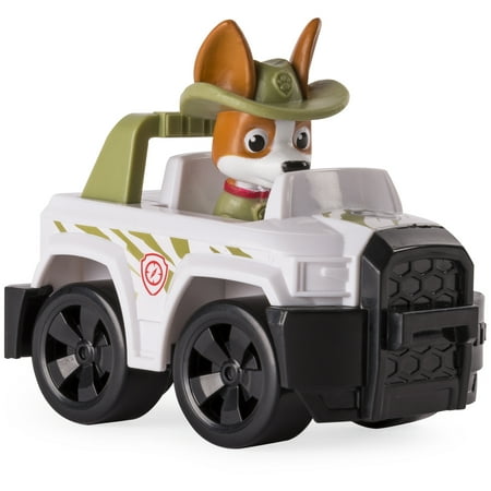 PAW Patrol Rescue Racers Figure and Vehicle, Tracker Jungle Pup