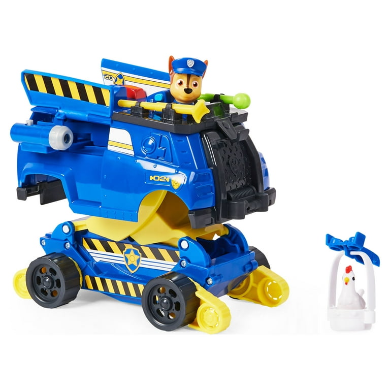 Paw Patrol, Chase's Patrol Cruiser Vehicle with Collectible Figure, for  Kids Aged 3 and Up