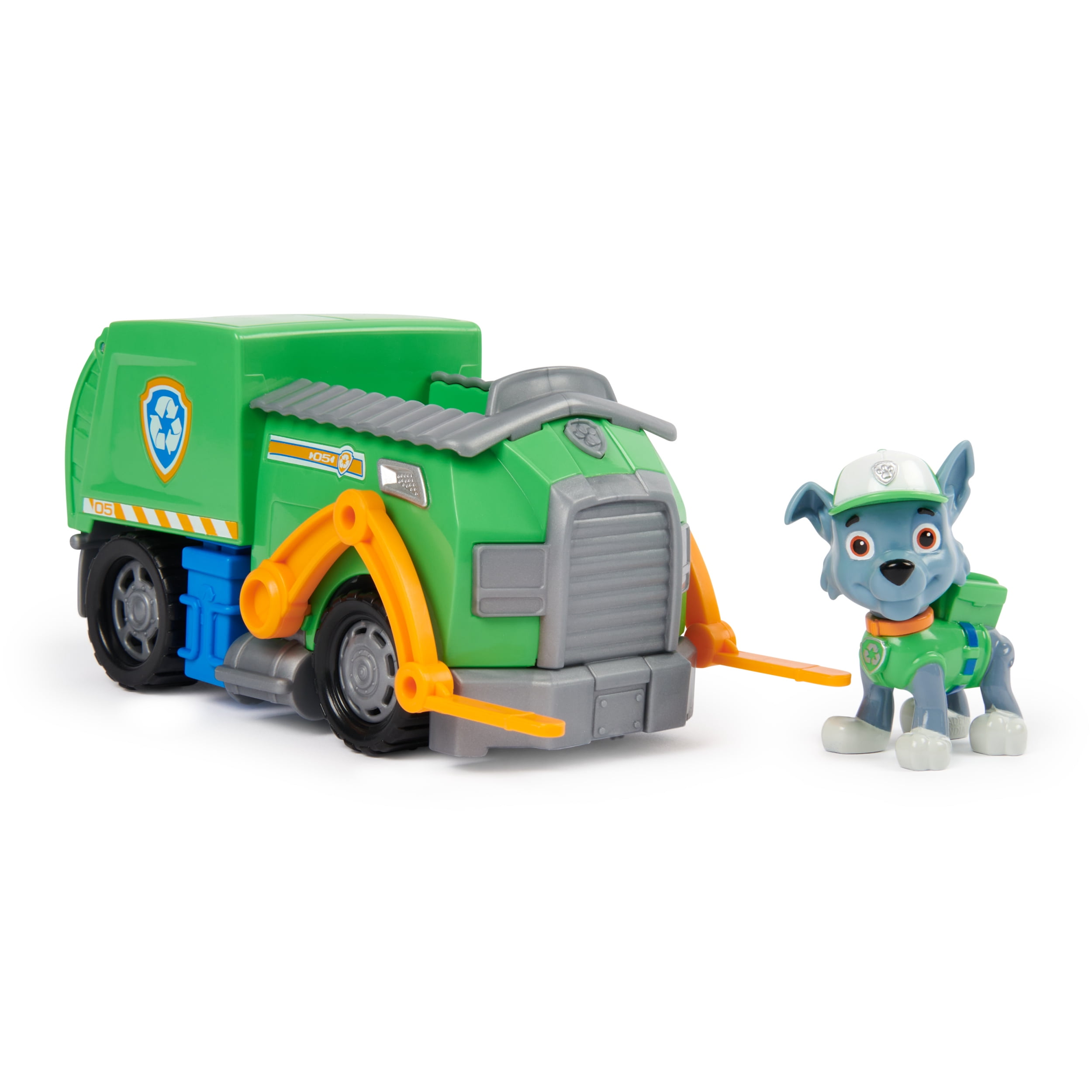 PAW Patrol, Rocky’s Recycle Truck with Figure, Toys for Kids Ages 3 and Up