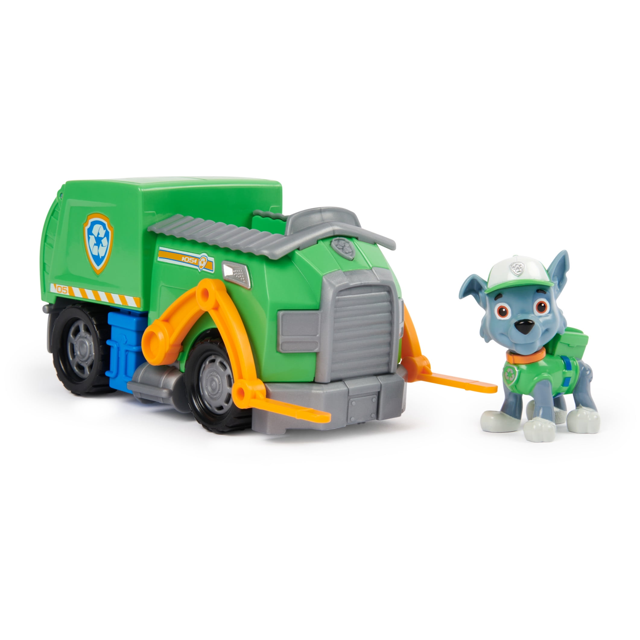 PAW Patrol, Rockys Recycle Truck with Figure, Toys for Kids Ages 3 and Up