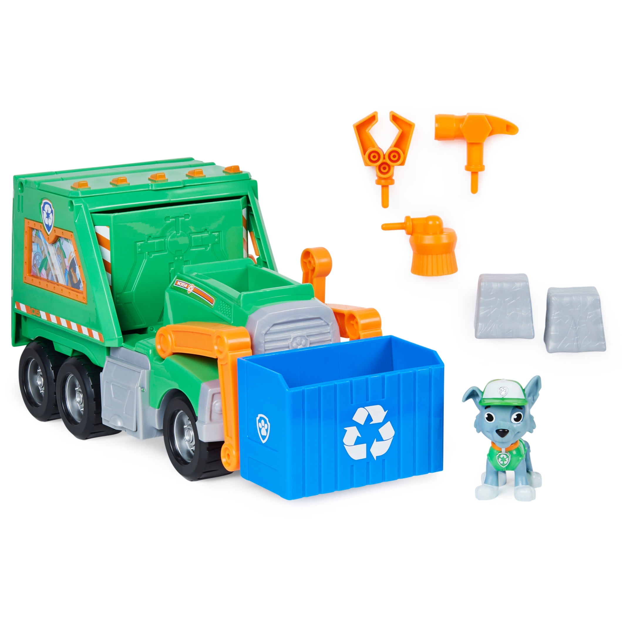 PAW Patrol, Rocky’s Reuse It Deluxe Vehicle with Figure