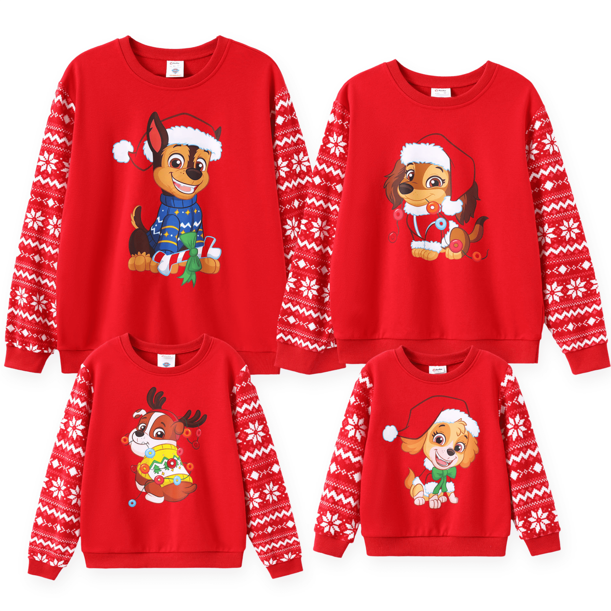 Paw Patrol Chase Marshall Rubble - Blauwe set voor jongens, rugzak