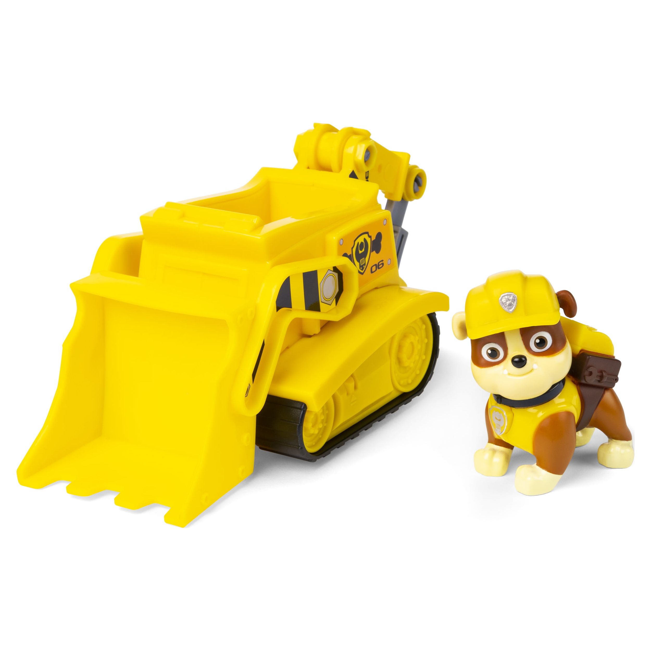 PAW Patrol, Rubble’s Bulldozer Vehicle with Collectible Figure, for Kids Aged 3 and Up - image 1 of 6