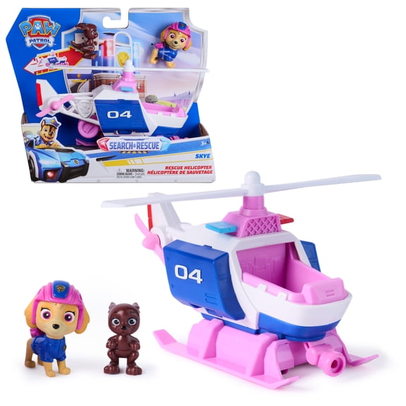 Open Box PAW Patrol: Search & Rescue, Skye Rescue Helicopter with 2 Figures