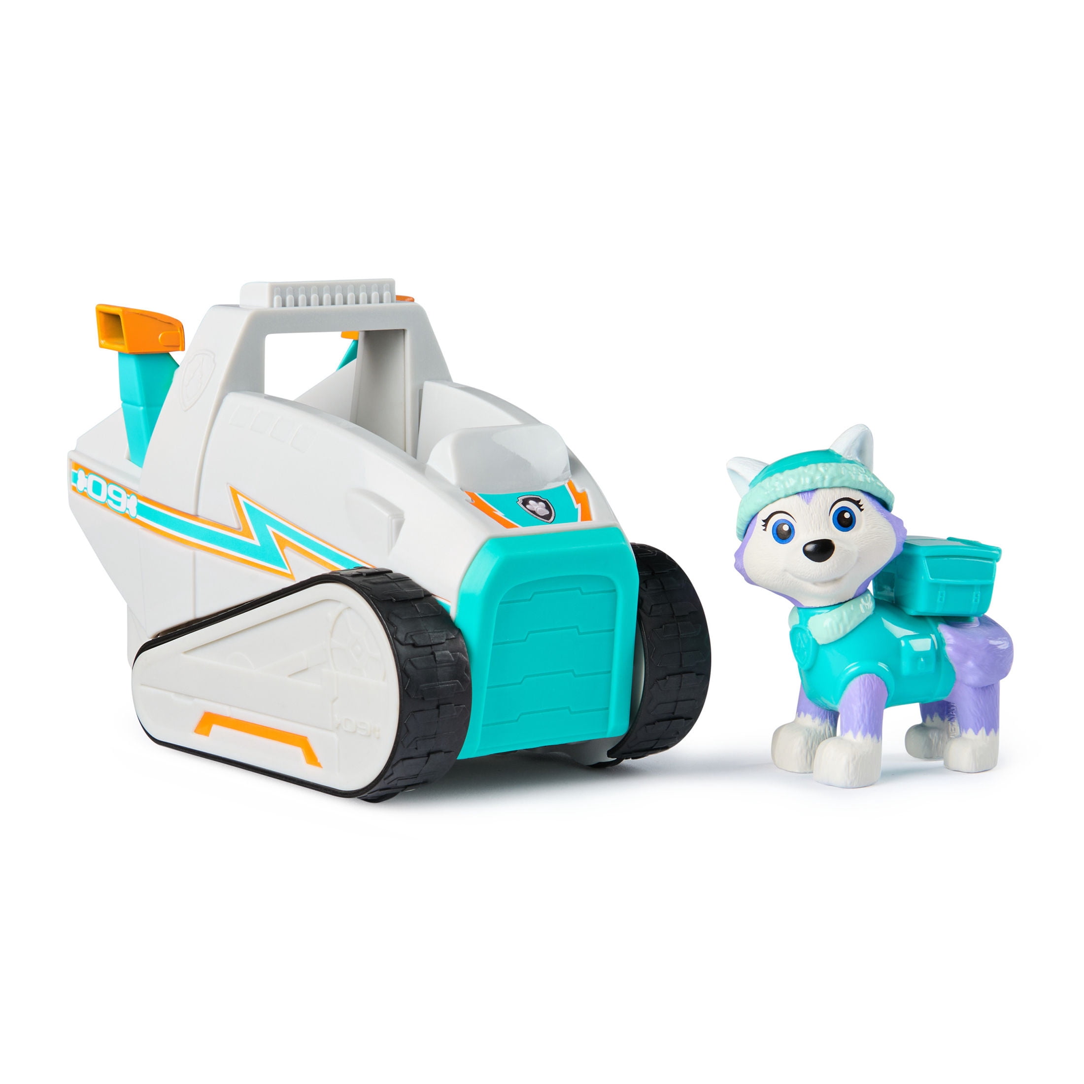 PAW Patrol Snow Plow Vehicle with Collectible Everest Figure, Sustainably Minded Toys for Kids Ages 3+