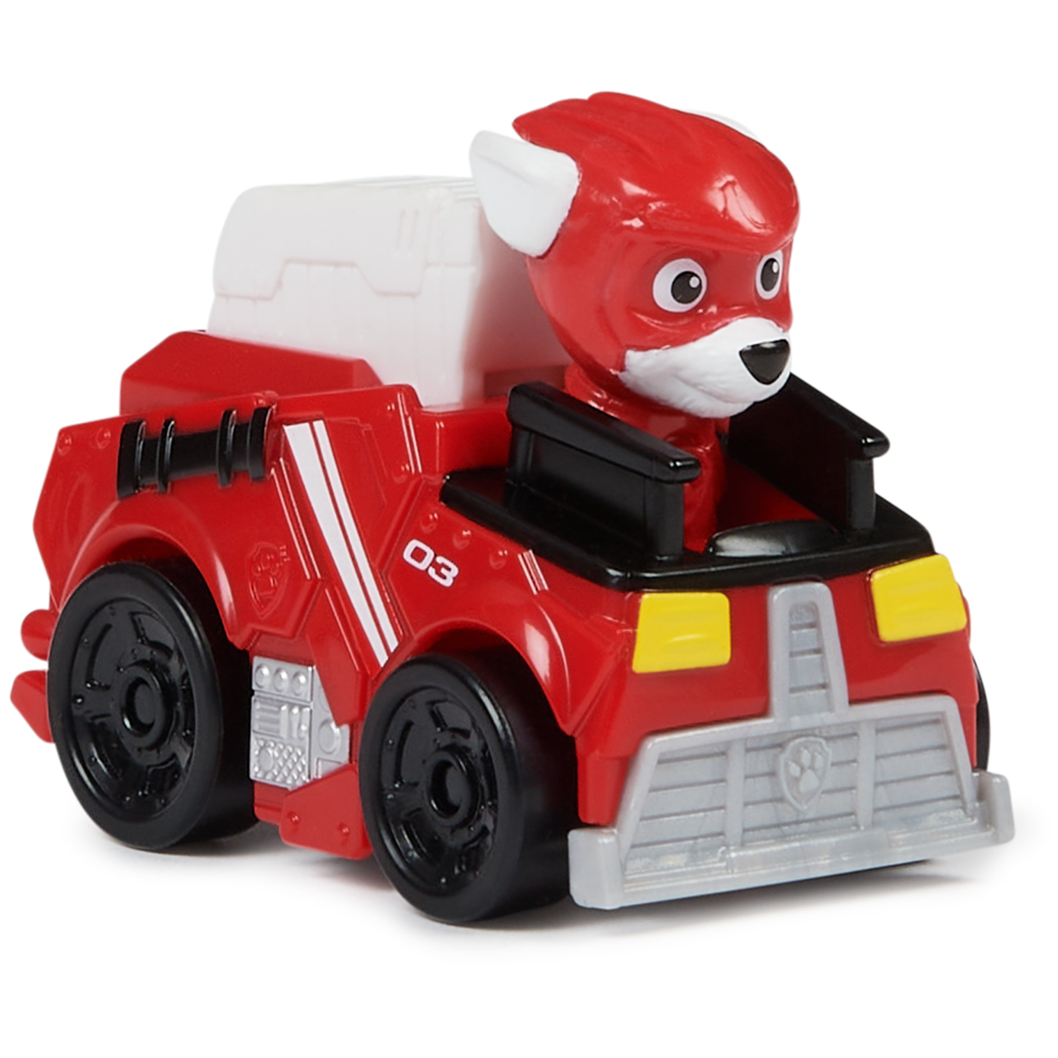 Paw Patrol The Mighty Movie – Pack of 7 Racers Pup Squad The Mighty Movie –  Collectable Car Figure Children's Toy 3 Years and Above