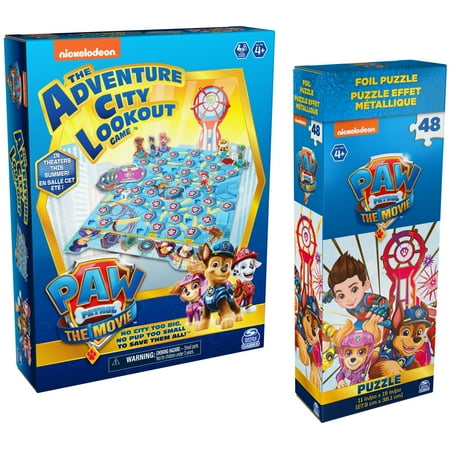 PAW Patrol: The Movie, Game Puzzle Double Bundle, for Kids Ages 4+