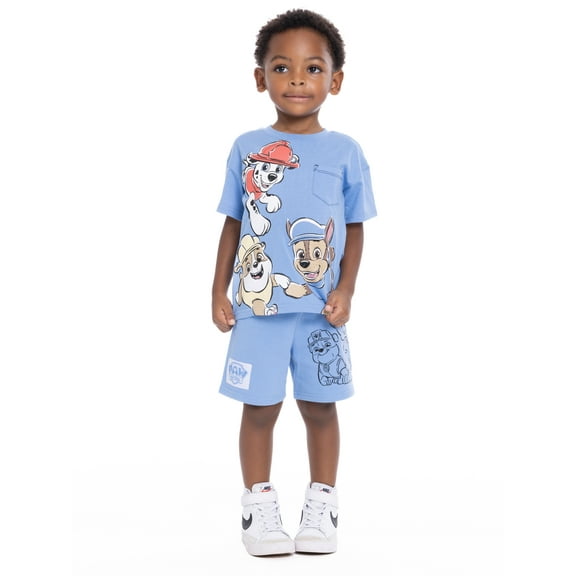PAW Patrol Toddler Graphic Tee and Shorts Set, 2-Piece, Sizes 12M-5T