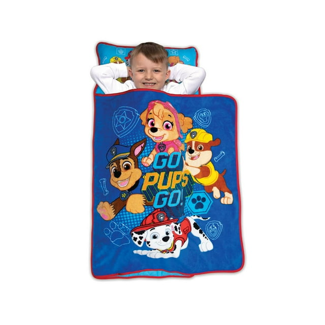 PAW Patrol Toddler Nap Mat "Go Pups Go" for Boy and Girls for Daycare