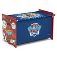 PAW Patrol Toy Box with Retractable Fabric Top by Delta Children, Blue