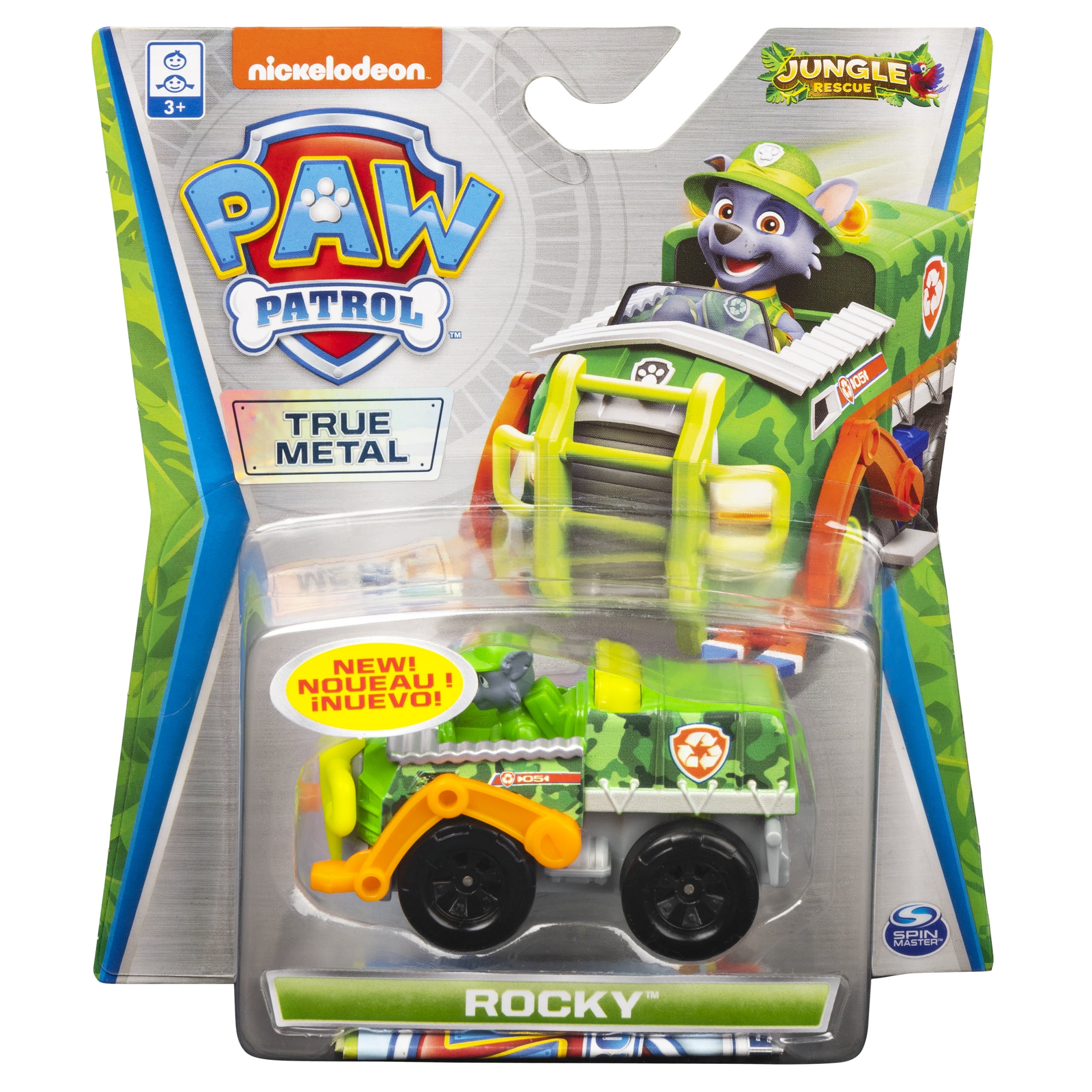 PAW Patrol, True Metal Rocky Collectible Die-Cast Vehicle, Jungle