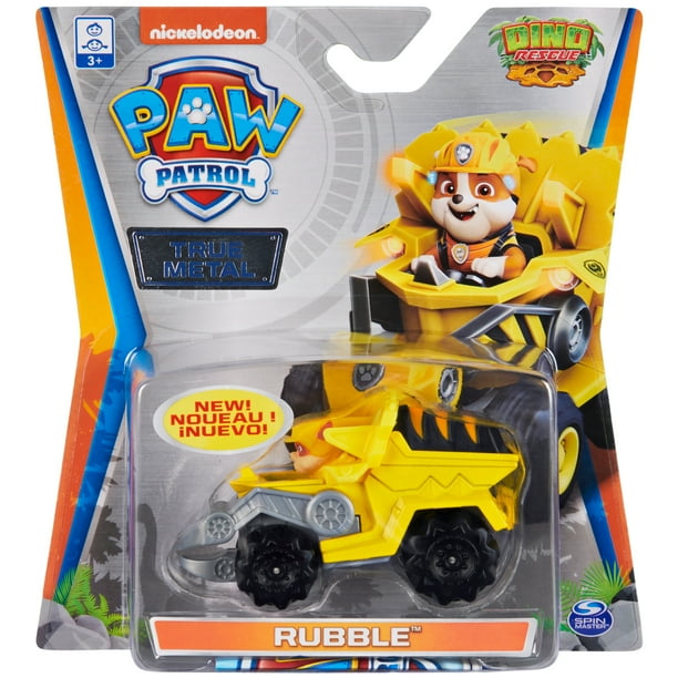 PAW Patrol, True Metal Rubble Collectible Die-Cast Vehicle, Dino Rescue ...