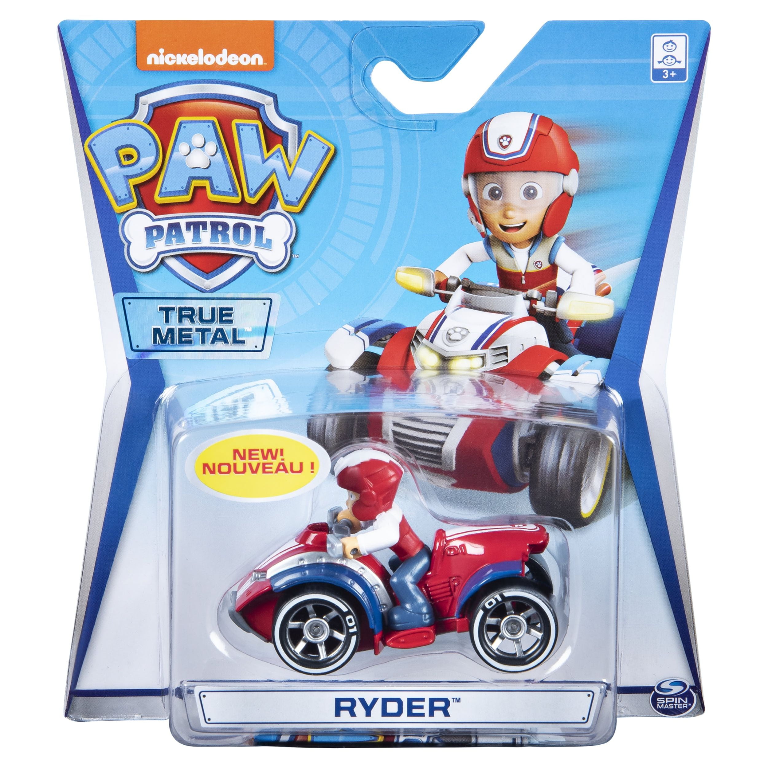  Paw Patrol, True Metal PAW Patroller Die-Cast Team Vehicle with  1:55 Scale Ryder ATV Toy Car, Kids Toys for Ages 3 and up : Toys & Games