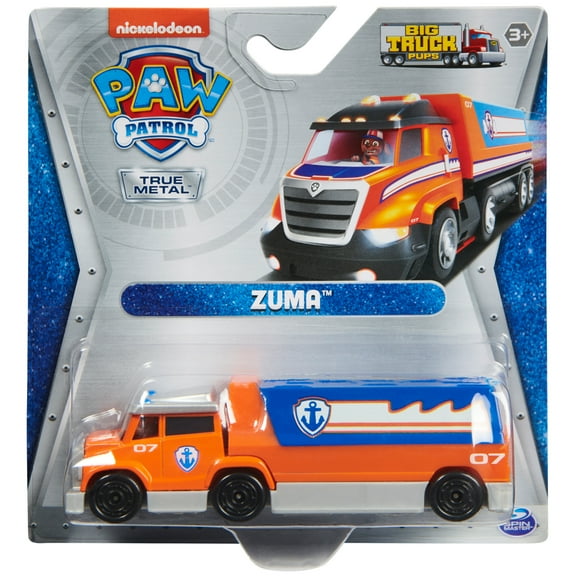 PAW Patrol, True Metal Zuma Collectible Die-Cast Toy Trucks, Big Truck Pups Series 1:55 Scale