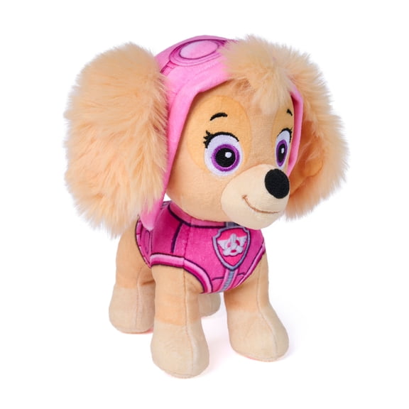 PAW Patrol Ready to Rescue Chase Plush Toy with Zippers and Buttons for Kids 3+
