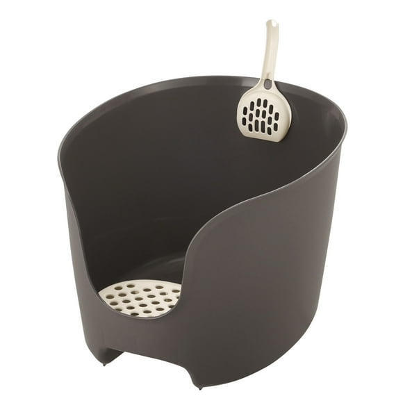 PAW TRAX High Wall Cat Litter Box, Brown