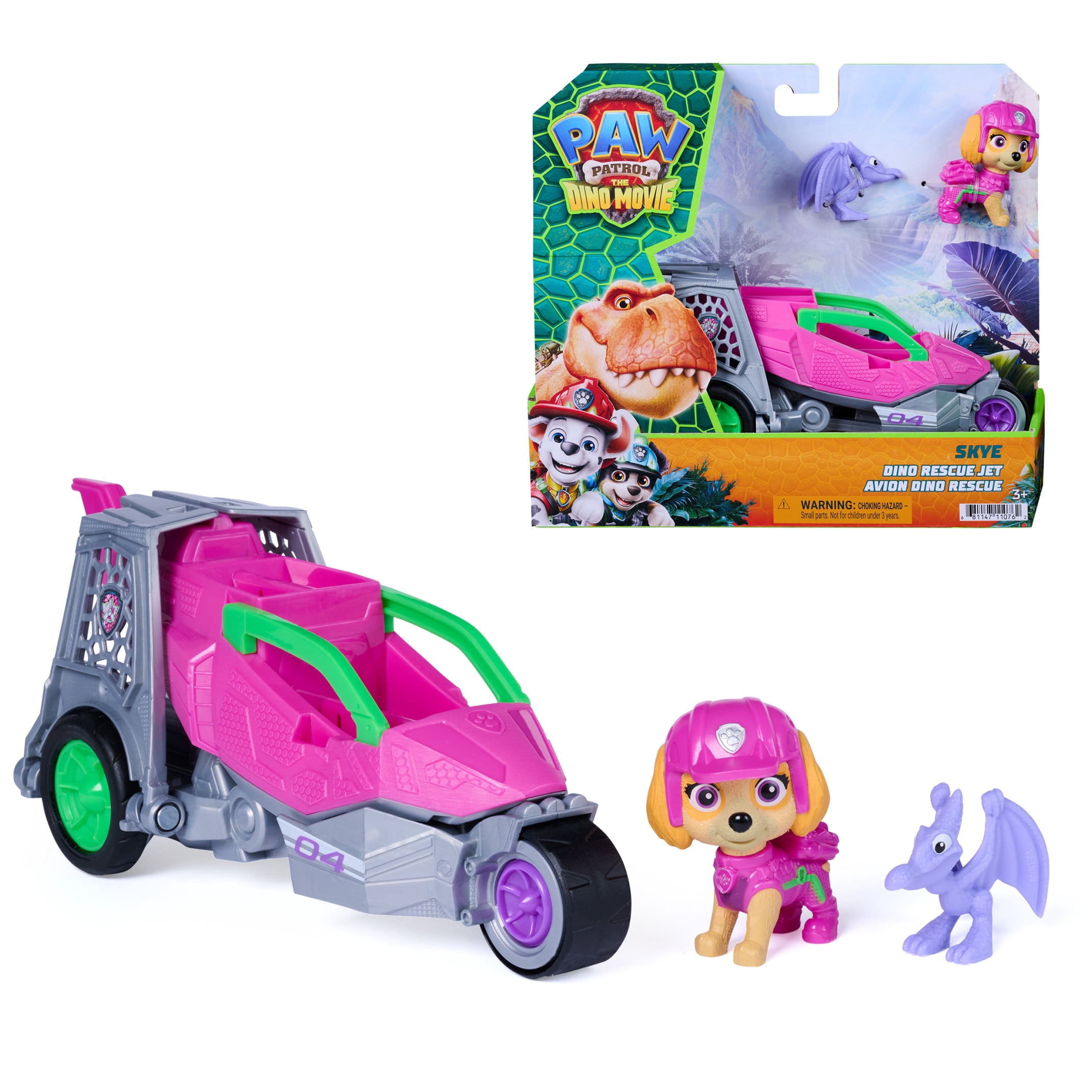 PAW Patrol: The Dino Movie Skye Dino Rescue Jet, Ages 3+
