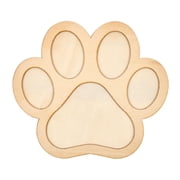 Hello Hobby Surfaces 7 in Unfinished Wood Paw Shape