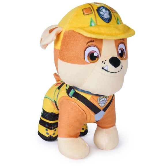 PAW Patrol The Dino Movie 8-Inch Rubble Plush Toy, for Ages 3 and up
