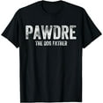 thumbnail image 1 of PAWDRE Dog Father Dog Paw Dad Fur Papa Fathers Day Men's T-Shirt, 1 of 4