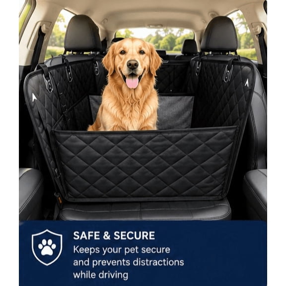 PAWFECT Bed Company and Pet Supply Elevated Booster Seat for Dogs and Cats with Adjustable Safety Tether
