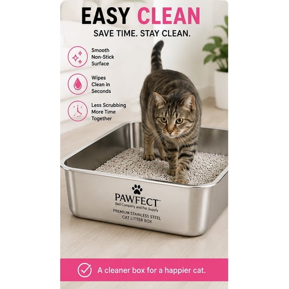 PAWFECT Piggy Loo Open Top Cat Litter Box