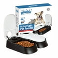 PAWISE Automatic Cat Feeders AIF4 2 Meal Automatic Dog Feeder,Dog/Cat