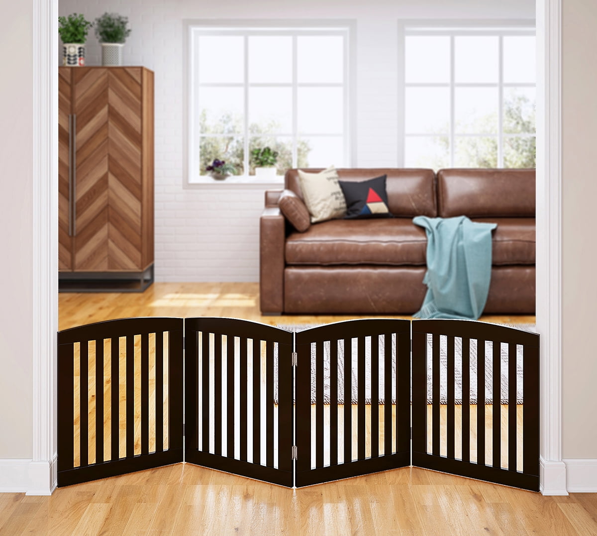 Top paw home decor arched pet gate top