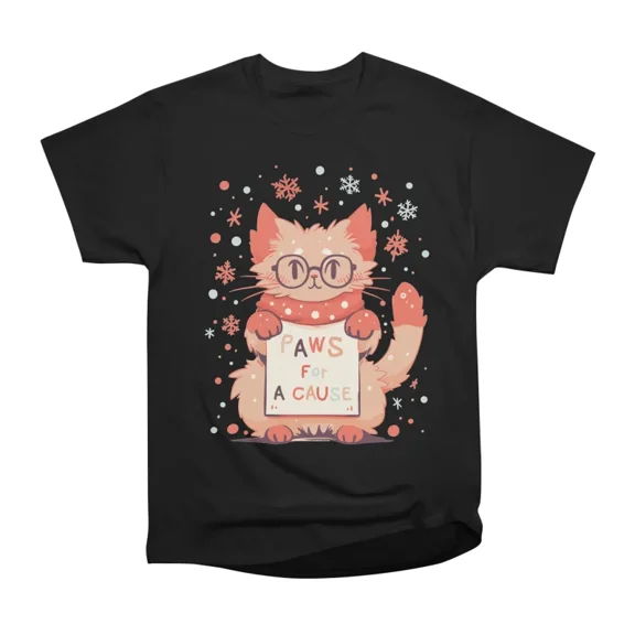 PAWS For A CAUSE T-Shirt Tee Gift For Him Merch For Her Apparel For Friend