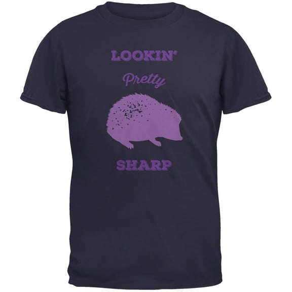PAWS - Hedgehog Lookin' Pretty Sharp Navy Youth T-Shirt - Medium(10/12)