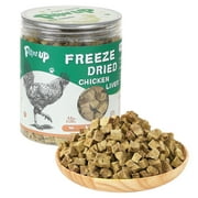 PAWUP 100% Chicken Liver Freeze Dried Dog Treats, High Protein Dog Toppers, No Additives, Perfect for Training, 4.6oz