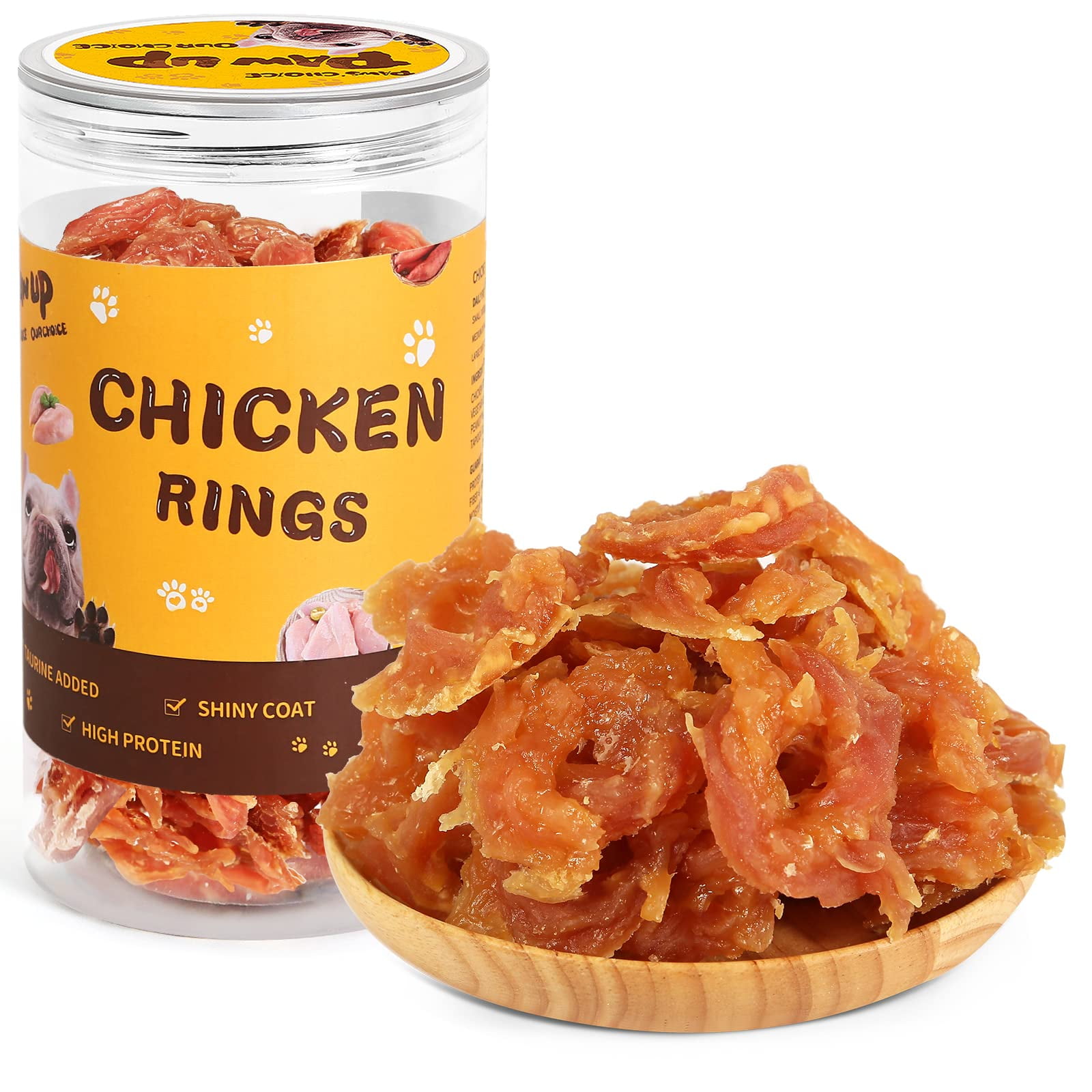 PAWUP Chicken Jerky Dog STF9 Treats, Natural Dog Chicken Jerky Treats w