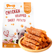 PAWUP Chicken Wrapped Sweet Potato Dog Treats, Low Fat, Natural Sweet Potato Chews for Dogs, 10.6oz