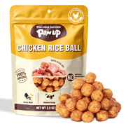 PAWUP Chicken Dog Treats Crunchy Bites Training Treat, Popcorn-Style Healthy Reward for Small/Medium/Large Dogs, 2.5oz
