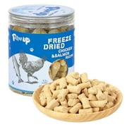 PAWUP Freeze Dried Salmon for Cat,Raw Cat Food Topper,Hign Protein Chew Cat and Dog Treats,Chicken & Salmon Recipe,5.3oz