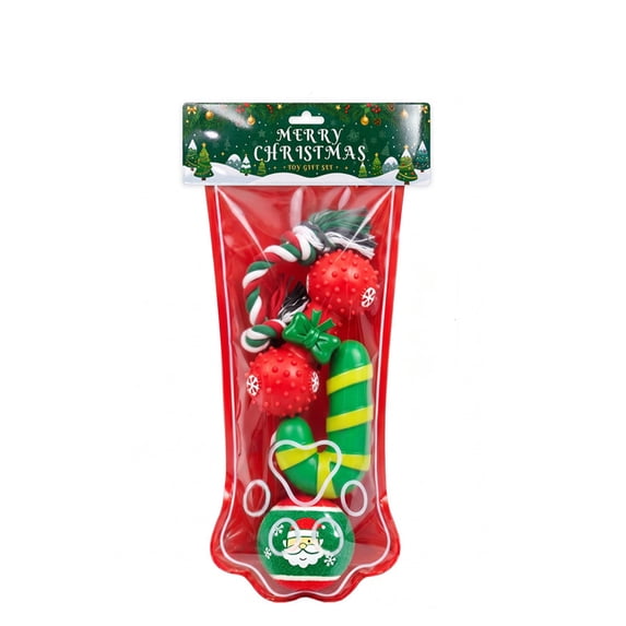 PAWYOPIA Christmas Dog Stocking Toys with Novelty Dog Toys, Xmas Stocking Pet Set, Interactive Pet Gifts, G