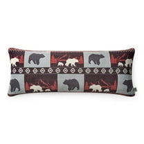 Pawz Red Bear Soft Fleece 20"x54" Body Pillow, for Adults and Teens