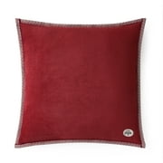 Pawz Decorative Plush Fleece Soft Accent Red 20"x20" Pillow, for Adults and Teens