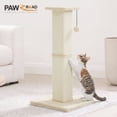 thumbnail image 1 of PAWZ Road 31" Natural Sisal Cat Scratching Post for Indoor Cat Scratcher with Plush Large Base, Beige, 1 of 11
