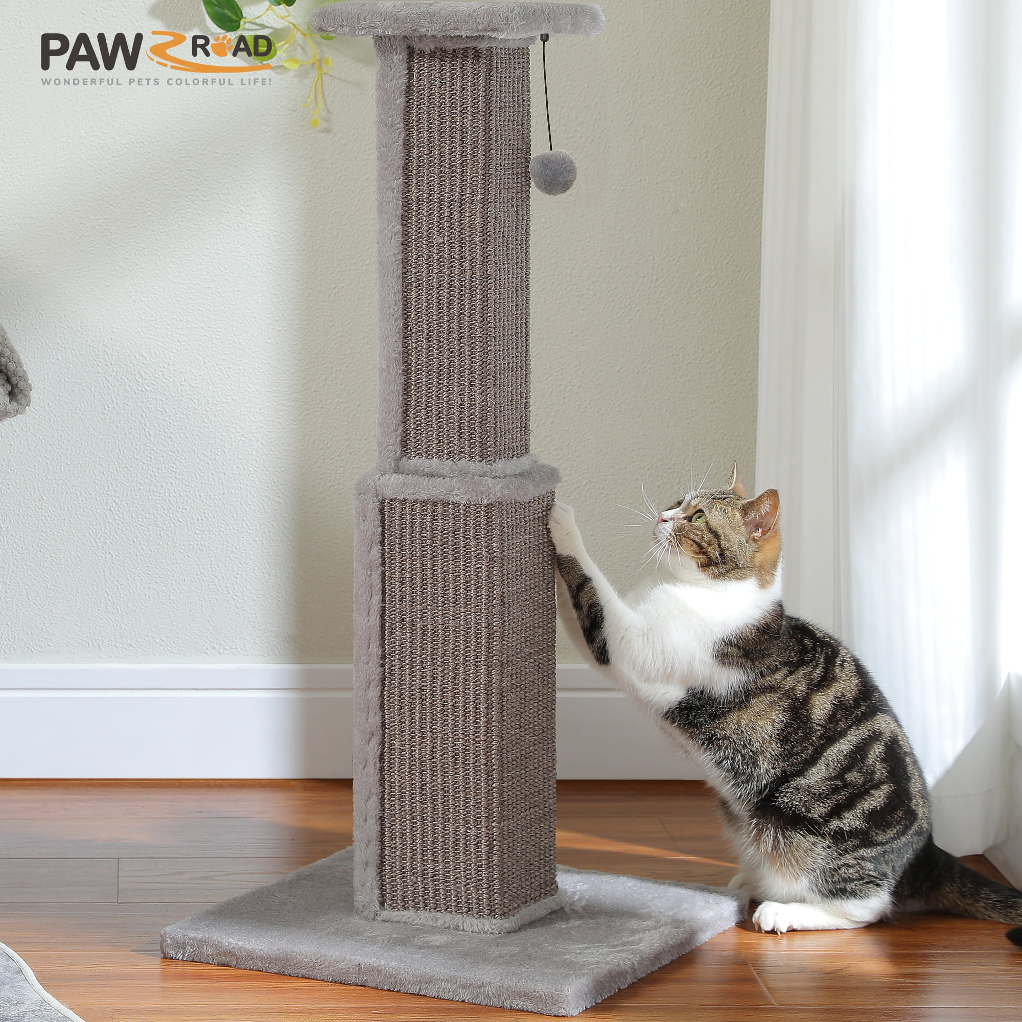 PAWZ Road 31" Sisal Cat Scratching Post, Indo